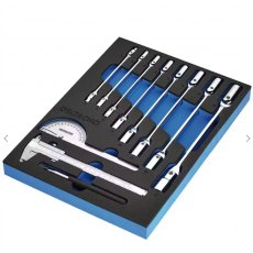 Draper Bunker Knee Wrench, Measuring & Pick Up Set In Eva Foam Inlay 10 Piece Draper Bunker Knee Wrench, Measuring & Pick Up Set In Eva Foam Inlay 10 Piece