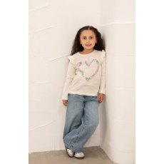 Lighthouse Causeway Top Floral Heart Print