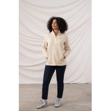 Lighthouse Shore Sweatshirt Cream Stripe