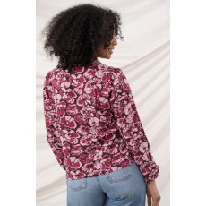 Lighthouse Juliette Blouse Cranberry Floral