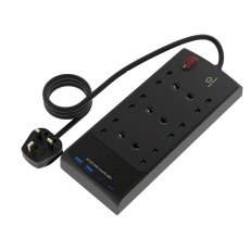 Westminster Electrical 4 USB Extension Lead 6 Gang 1.1m