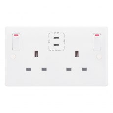 Westminster Electrical Switched USB Socket 13a 2 Gang