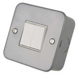 Westminster Electrical Metalclad 2 Way Socket 2 Gang