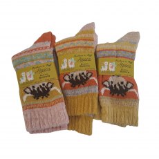 Simply Essentials Ladies Alpaca Cow Sock Assorted