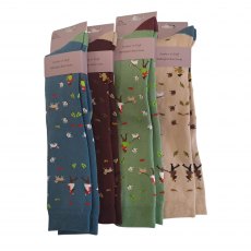 Simply Essentials Ladies Dog Walking Wellington Sock Assorted