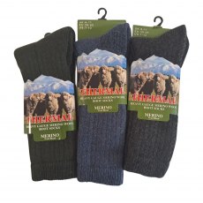 Simply Essentials Men's Thermal Merino Wool Hiking Sock Assorted Simply Essentials Men's Thermal Merino Wool Hiking Sock Assorted