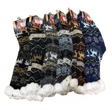 Simply Essentials Men's Slipper Sock Assorted Simply Essentials Men's Slipper Sock Assorted