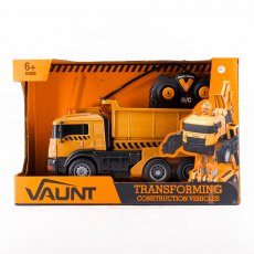 Vaunt Remote Control Transforming Toy Dump Truck