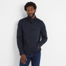 Tog24 Cresswell Knitlook Fleece Jacket Dark Indigo