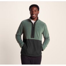 Tog24 Dowson Zip Neck Fleece Black/Light Forest