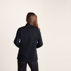 Tog24 Pearson Knitlook Zip Neck Fleece Dark Indigo Marl