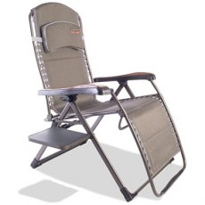 Miriad Quest Naples Pro Relax XL Chair With Side Table Grey Miriad Quest Naples Pro Relax XL Chair With Side Table Grey