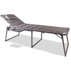 Miriad Quest Naples Pro Lounge Bed With Side Table Grey Miriad Quest Naples Pro Lounge Bed With Side Table Grey