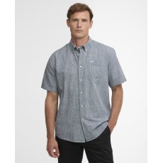 Barbour Fleming Short Sleeved Linen Shirt Navy