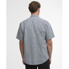 Barbour Fleming Short Sleeved Linen Shirt Navy