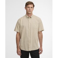 Barbour Fleming Short Sleeved Linen Shirt Stone