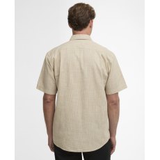 Barbour Fleming Short Sleeved Linen Shirt Stone
