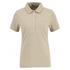 Barbour Portsdown Polo Top Light Sand Hessian
