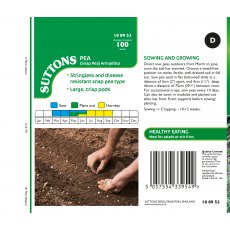Suttons Armadillo Snap Pea Seeds