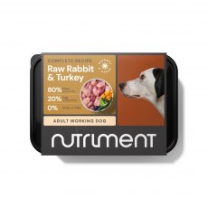 Nutriment Frozen Raw Rabbit & Turkey Dog Food 500g Nutriment Frozen Raw Rabbit & Turkey Dog Food 500g