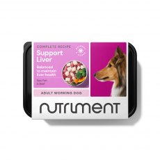 Nutriment Frozen Liver Support Raw Fish & Beef Dog Food 500g