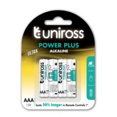 Uniross Alkaline Power Plus Batteries 1.5v