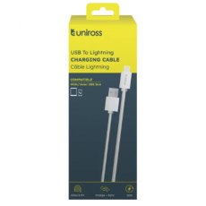 Uniross USB To Apple Phone Lightning Charging Cable 2m