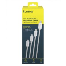 Uniross Universal 3 In 1 Phone Charging Cable 2m