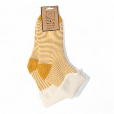 Jess & Lou Super Cosy Striped Sock Gold Jess & Lou Super Cosy Striped Sock Gold