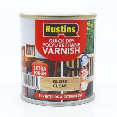 Rustins Quick Drying Poly Varnish Clear 250ml