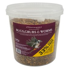 Johnston & Jeff Bugs, Grubs & Worms Bird Food 1.2kg