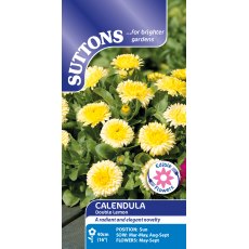 Suttons Calendula Officinalis Double Lemon Seeds