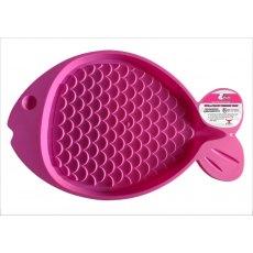 Buffalo Messy Mutt Fish Shaped Mat Pink
