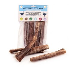 J R Pet Ostrich Straw Dog Treat