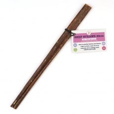 J R Pet Beef Straw Dog Treat 15cm