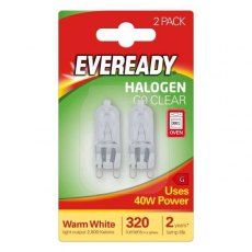 Eveready Mains G9 Capsule Bulb 2 Pack