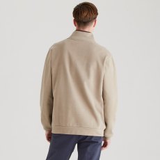 Ridgeline Brancaster 1/4 Zip Sweatshirt Roasted Cashew