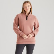 Ridgeline Brancaster 1/4 Zip Sweatshirt Dusky Pink