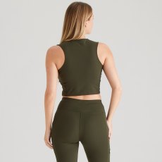 Ridgeline Infinity Crop Top Deep Forest