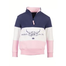 Rydale Byland Cow Sweatshirt Denim/White/Sorbet