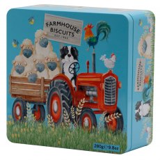 Farmhouse Biscuits Assorted Biscuits Farmyard Tin 280g