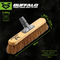 Buffalo Soft Coco Platform Broom Head 18" Buffalo Soft Coco Platform Broom Head 18"