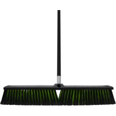 Buffalo Stiff PVC Yard Broom 24" With Handle Buffalo Stiff PVC Yard Broom 24" With Handle