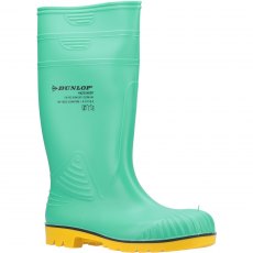 Dunlop Men's Acifort HazGuard Safety Wellington Green/Black/Yellow