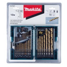 Makita HSS-Tin Metal Drill Bit Set 19 Piece