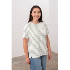 Lighthouse Causeway T-Shirt Pistachio/Basil Stripe