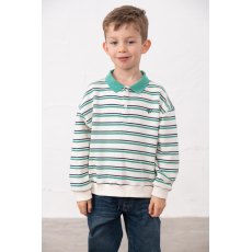 Lighthouse Myles Jersey Sweatshirt Sea Green/Navy Stripe