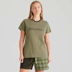 Ridgeline Signature T-Shirt Khaki Green