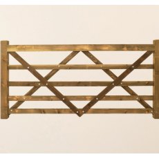 Ruby Diamond Brace 5 Bar Rough Sawn Wooden Field Gate H 1.2m