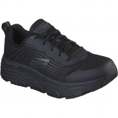 Skechers Men's Relaxed Fit Max Cushioning Elite Work Trainer Black